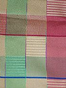 COOMO TABLECLOTH GOLD RED LIME BLUE CHECK 150 CM X 230 CM NEW
